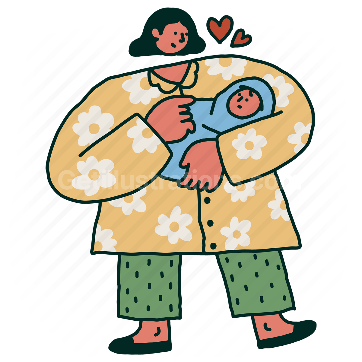 Family and Children illustration